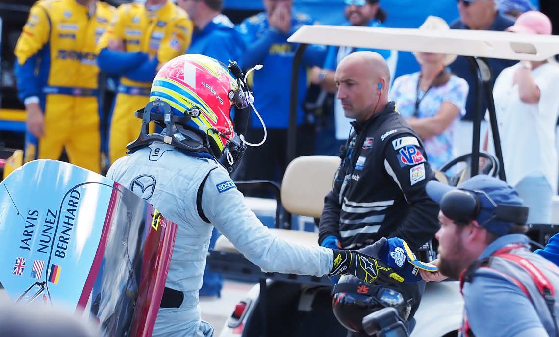 Don't forget, always wear your sponsor's hat.