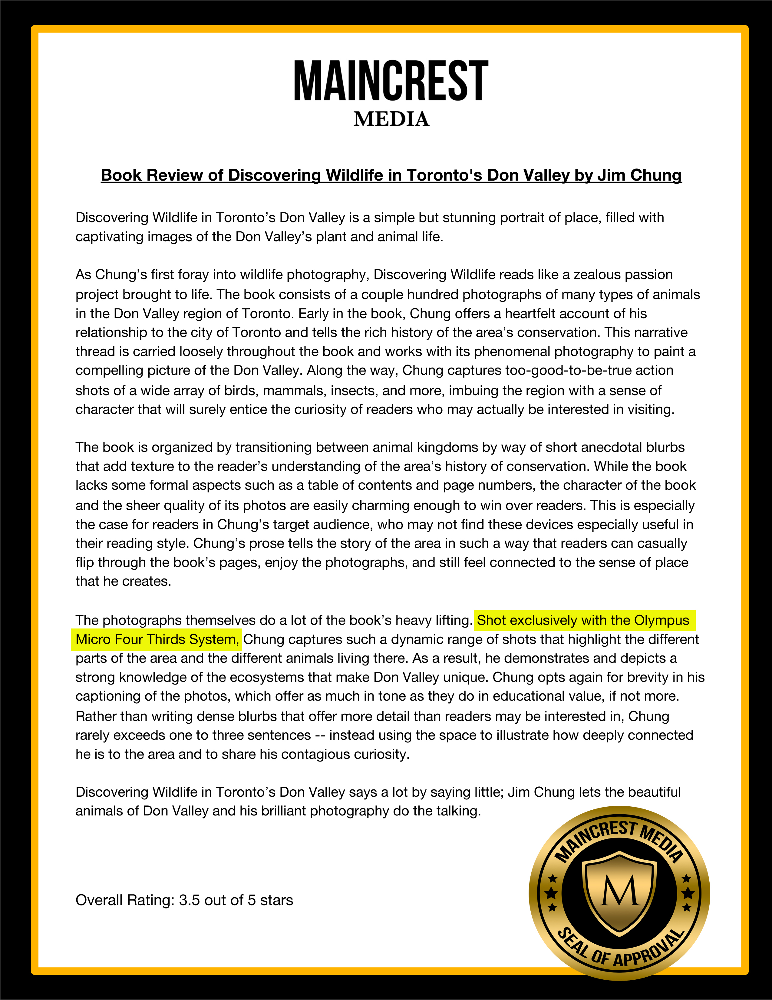 Discovering Wildlife in Toronto's Don Valley