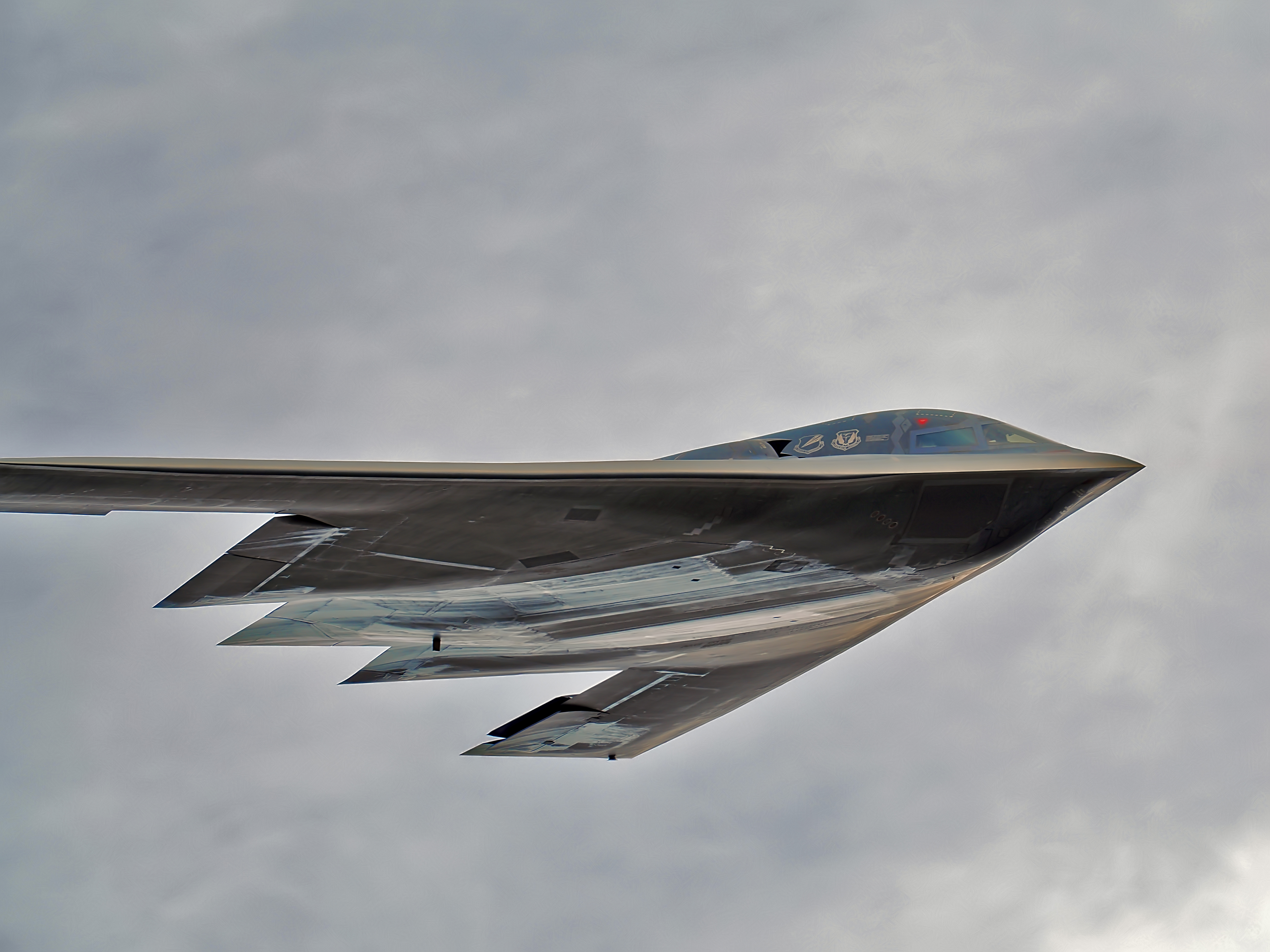 Northrup B2 Spirit stealth bomber of 509th Bomb Wing, Whiteman AFB.